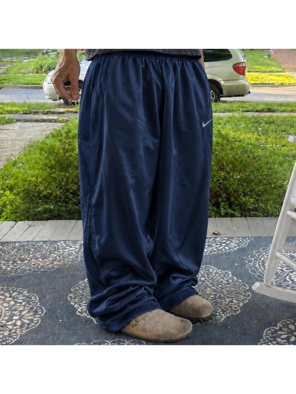 Mens Nike Y2k Baggy Wide Leg Sweatpants Size L